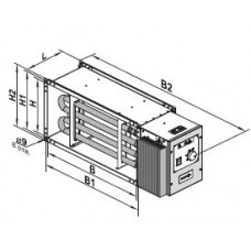 Controlled Heater NK-U 500x250-18.0-3
