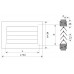 Transfer grid for PVC panel TR-P300x150mm